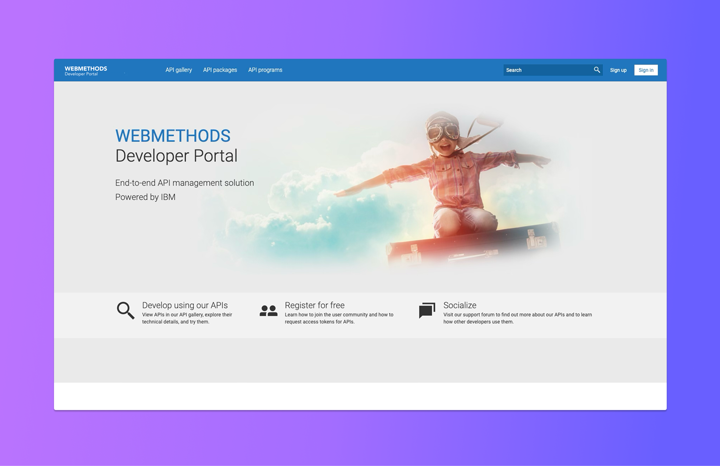 webMethods Developer Portal webMethods Developer Portal